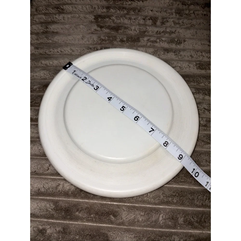 Vintage Wham-O Frisbee Regular Model White Blank Flight Rings San Gabriel CA
